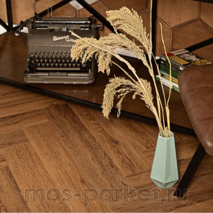 Клеевой виниловый пол Vinilam Parquet Herringbone Glue GD11210 Паркет Де Вилль