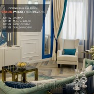 Клеевой виниловый пол Vinilam Parquet Herringbone Glue GD11122 Паркет Эрмитаж