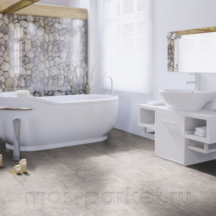 LVT плитка Wineo 400 Stone DB302SL Бетон серый крафтовый