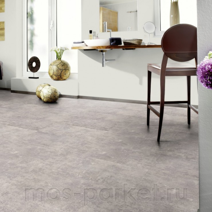 LVT плитка Wineo 400 Stone DB302SL Бетон серый крафтовый