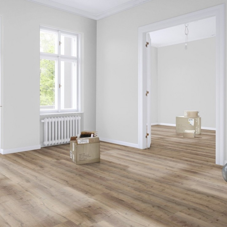 SPC ламинат Wineo 400 Wood XL RLC300WXL Дуб тёмно-коричневый уютный