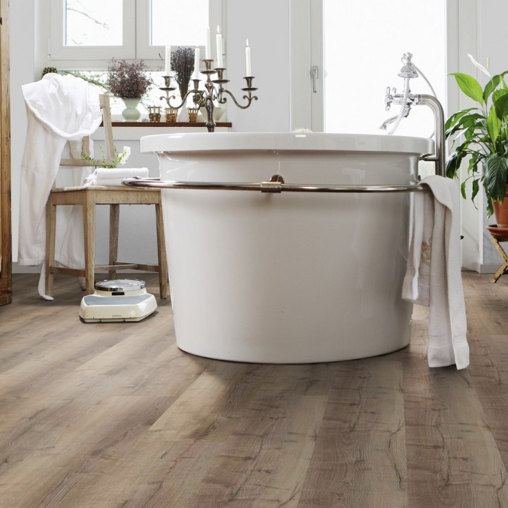 SPC ламинат Wineo 400 Wood XL RLC300WXL Дуб тёмно-коричневый уютный