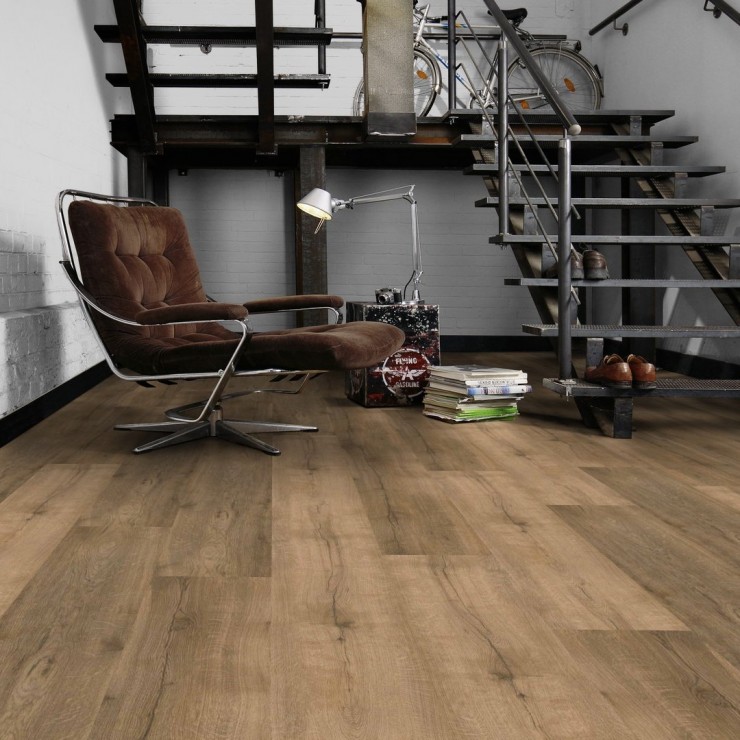 SPC ламинат Wineo 400 Wood XL RLC297WXL Дуб коричневый винтажный