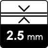 Толщина 2,5 мм